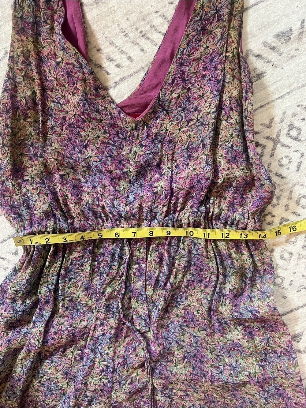 Tigerlily Purple Floral Jumpsuit with Mauve Lining - Picture 3 of 9